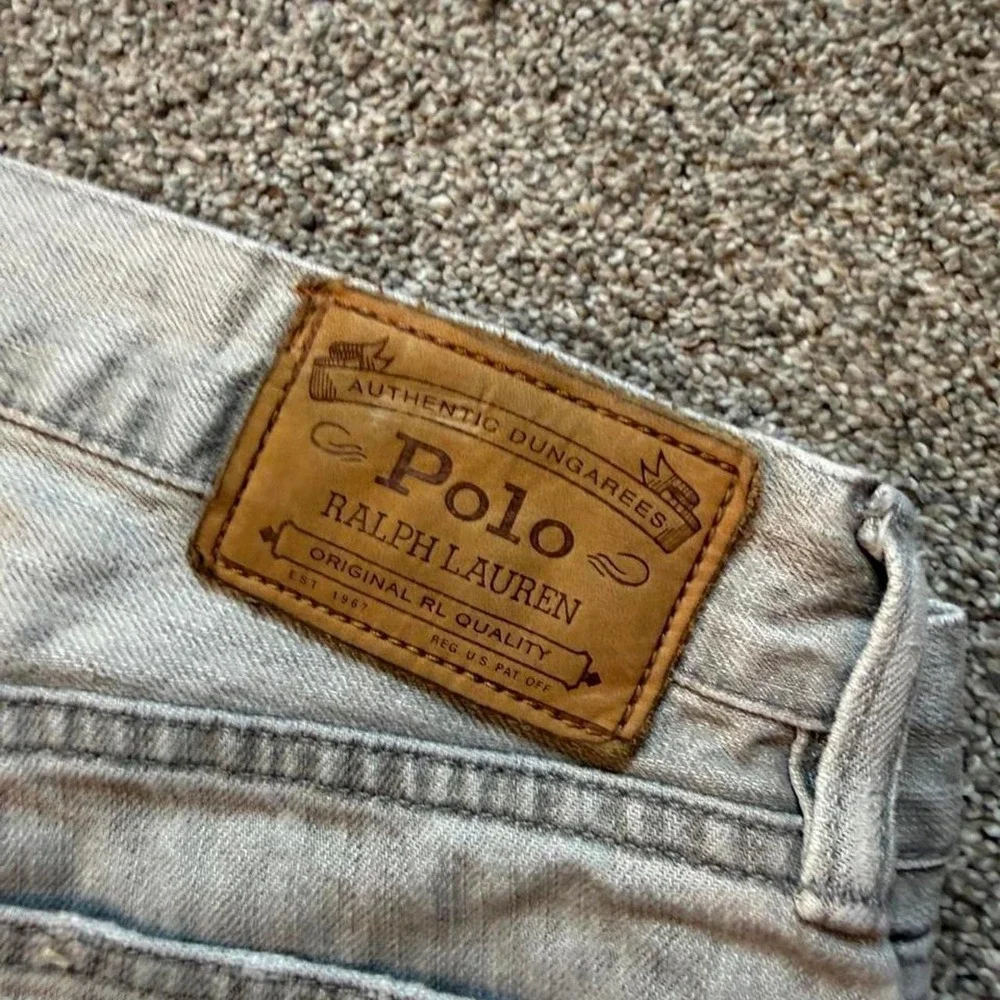 Polo Ralph Lauren gray Hampton straight preppy casual denim jeans 31x30